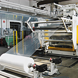 Rigid PET/PP/PS film extrusion lines equipped with flexible film lamination systems
